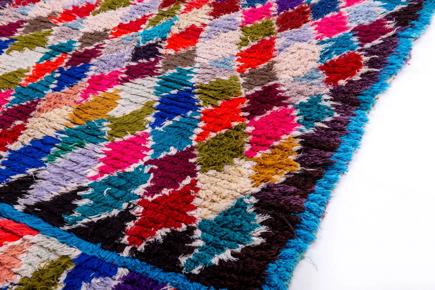 Tapis Marocain Berbère Boucherouite 225 x 105 cm