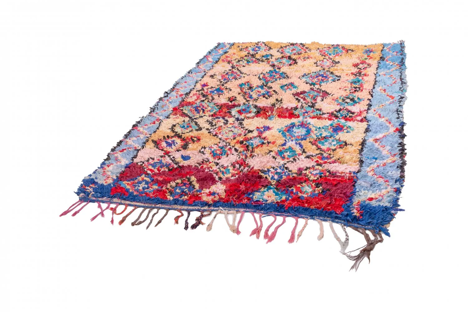Tapis Marocain Berbère Boucherouite 260 x 115 cm
