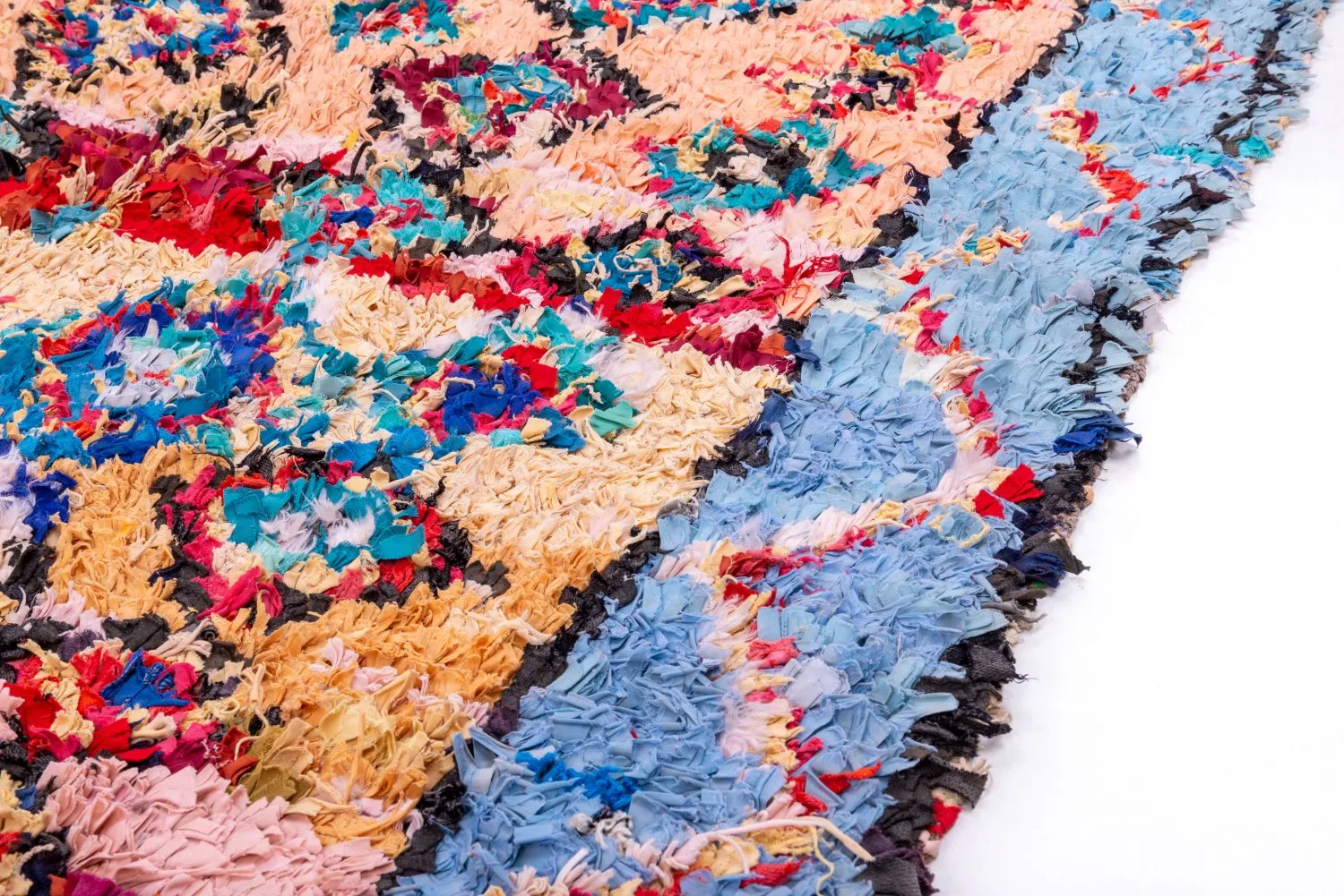 Tapis Marocain Berbère Boucherouite 260 x 115 cm