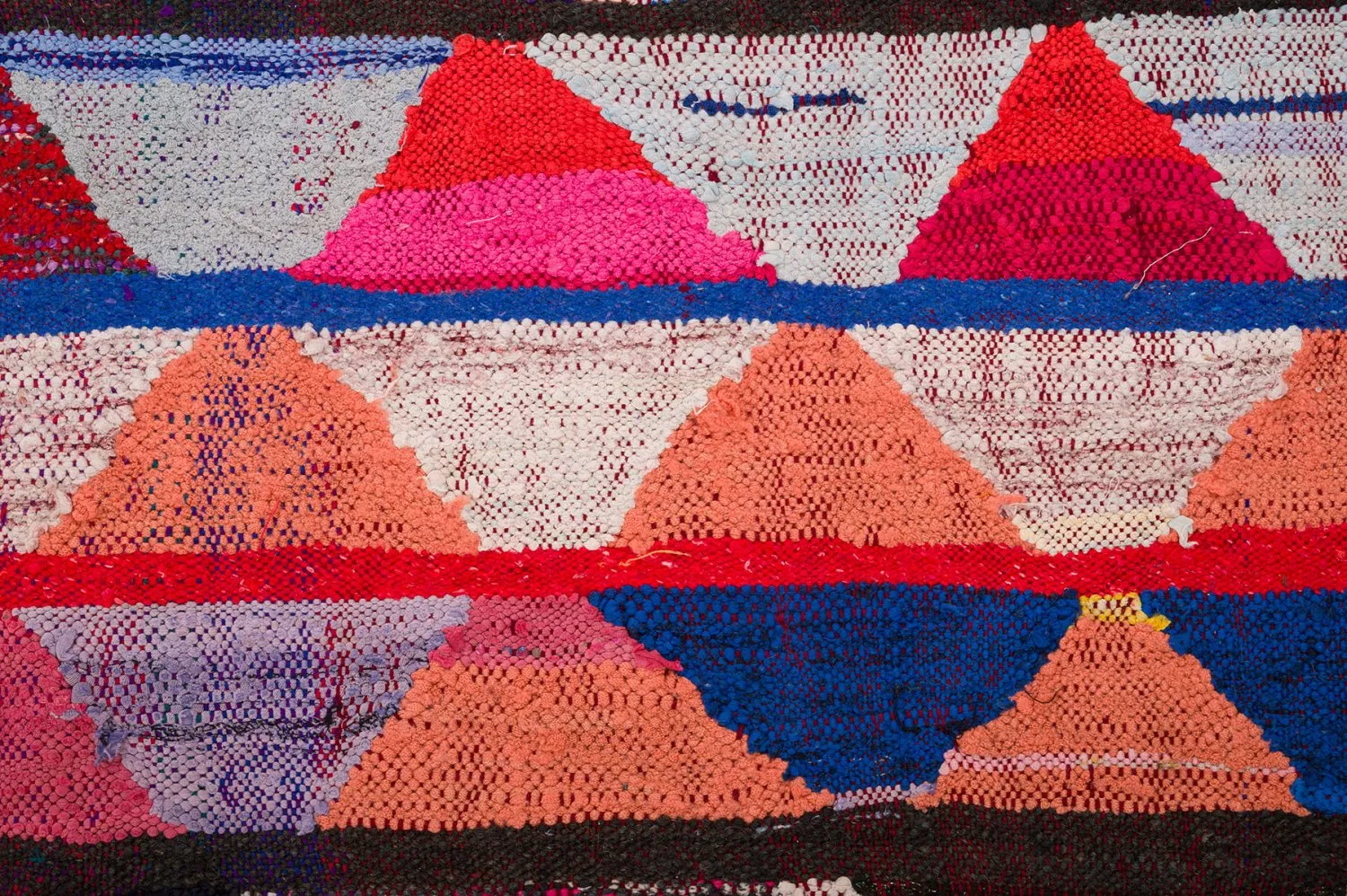 Tapis berbère marocain Boucherouite 145 x 240 cm