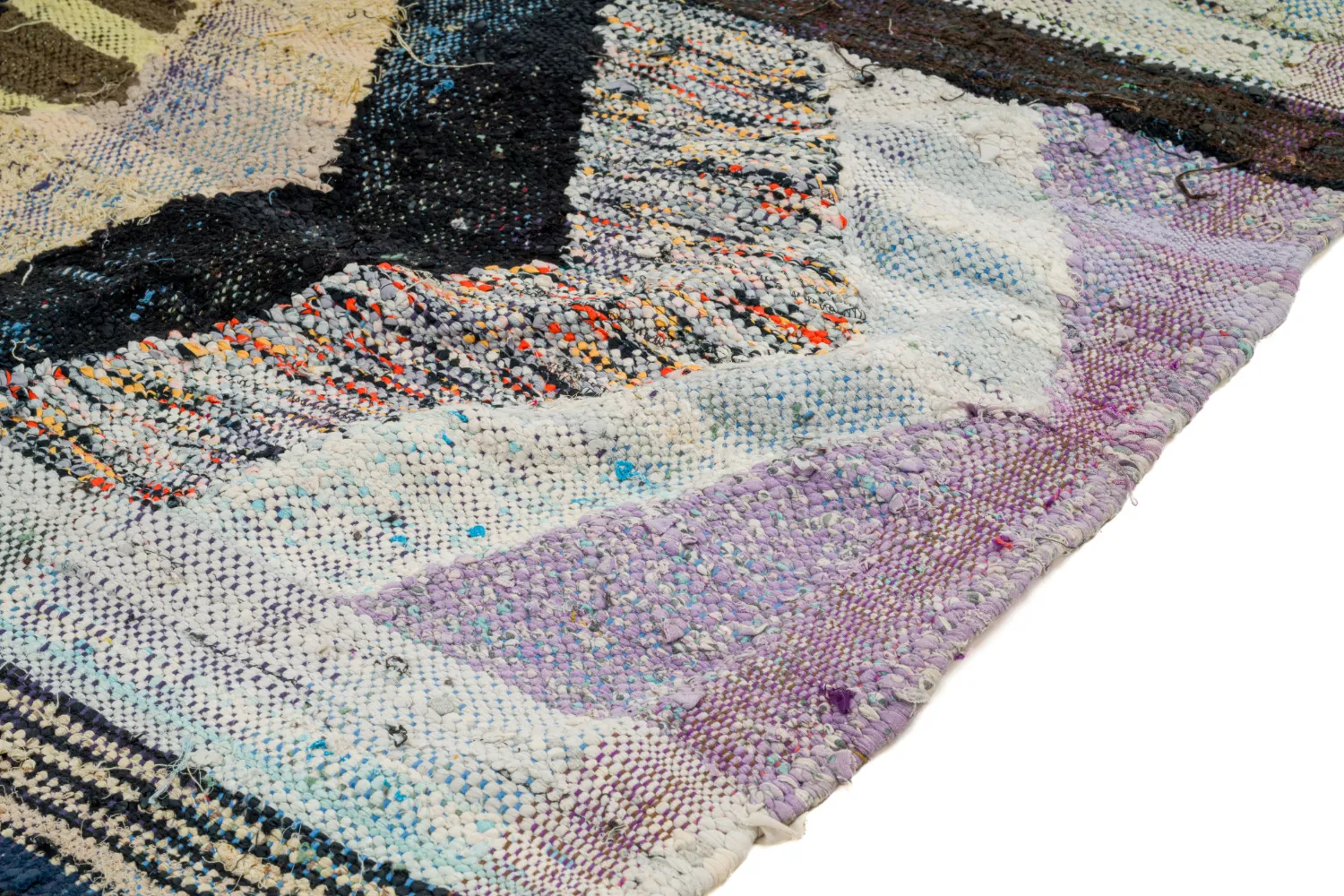 Tapis berbère marocain Boucherouite 155 x 305 cm
