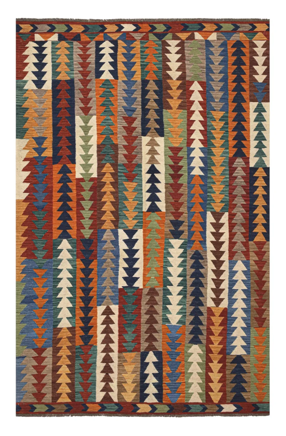 Tapis Oriental - Hazara Kelim Hand Woven - 194 x 299 cm