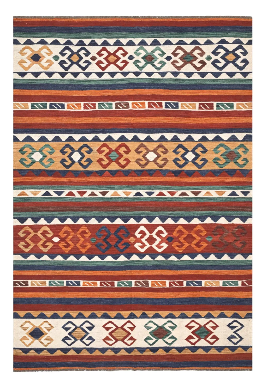 Tapis Oriental - Hazara Kelim Hand Woven - 205 x 287 cm