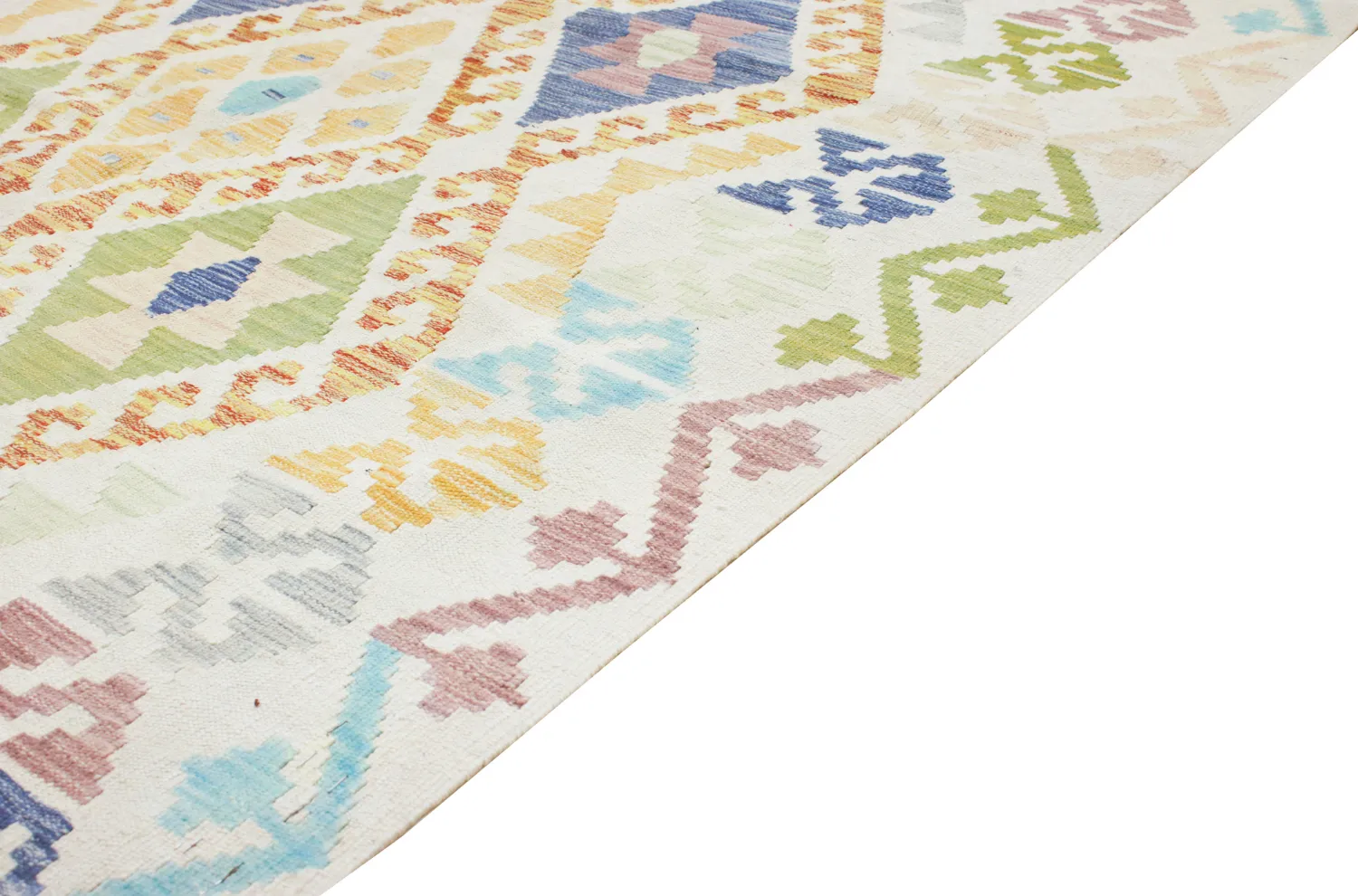 Tapis Oriental - Vegi Kelim Hand Woven - 159 x 200 cm