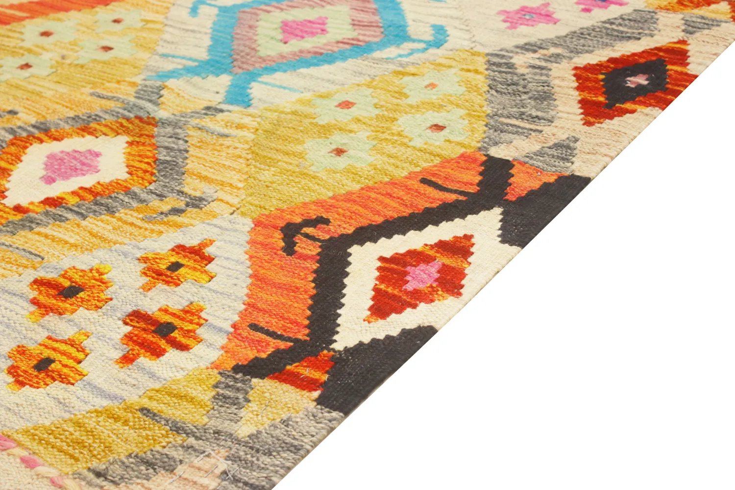 Tapis Oriental - Vegi Kelim Hand Woven - 86 x 125 cm