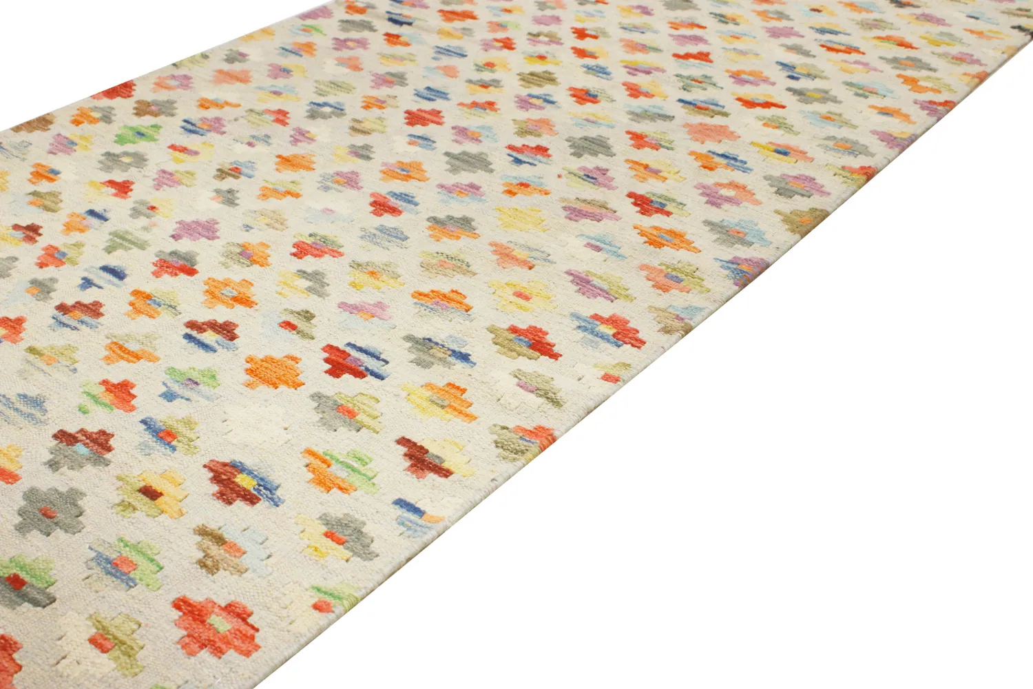 Tapis Oriental - Vegi Kelim Hand Woven - 77 x 197 cm
