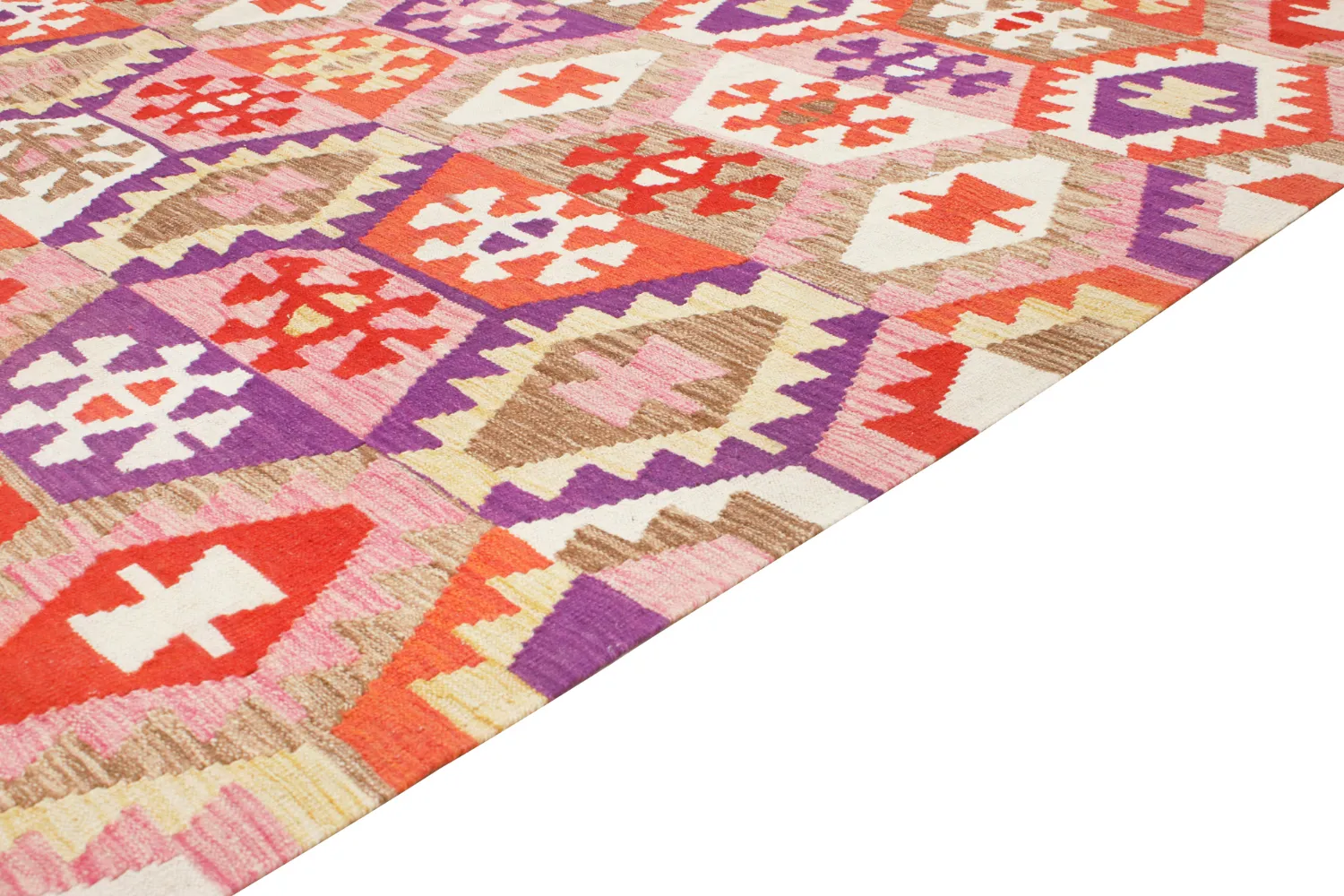 Tapis Oriental - Vegi Kelim Hand Woven - 251 x 300 cm