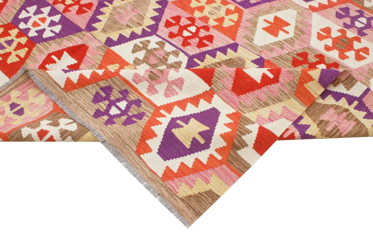 Tapis Oriental - Vegi Kelim Hand Woven - 251 x 300 cm