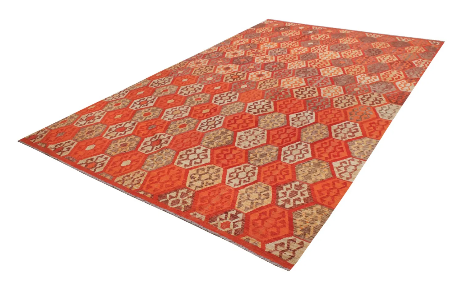 Tapis Oriental - Vegi Kelim Hand Woven - 301 x 487 cm