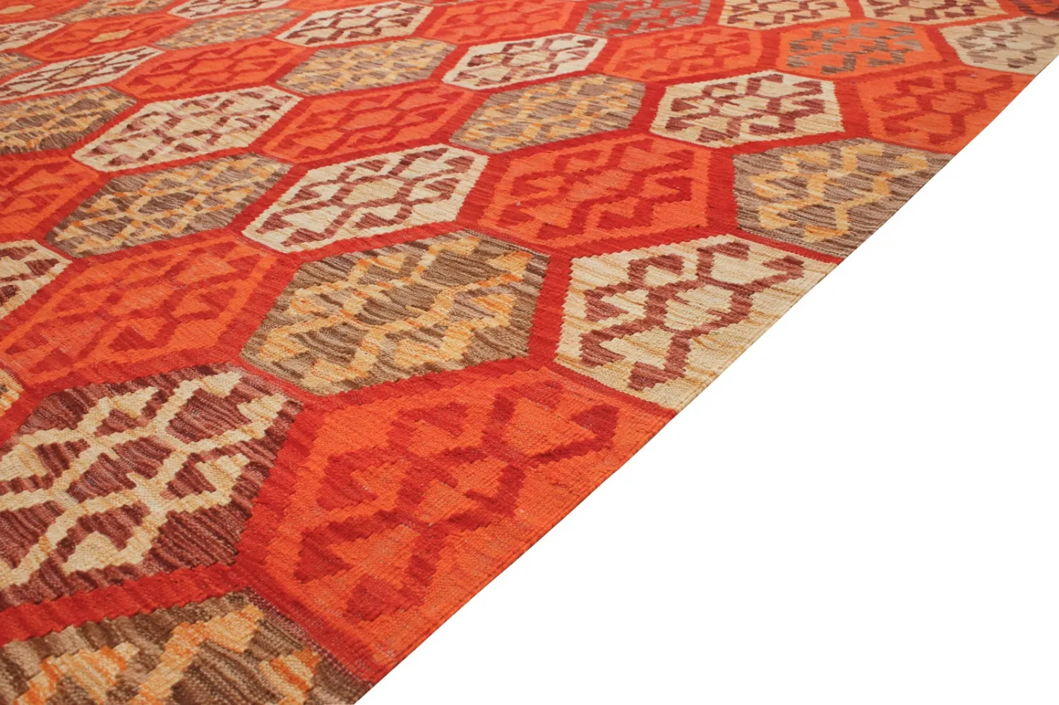 Tapis Oriental - Vegi Kelim Hand Woven - 301 x 487 cm