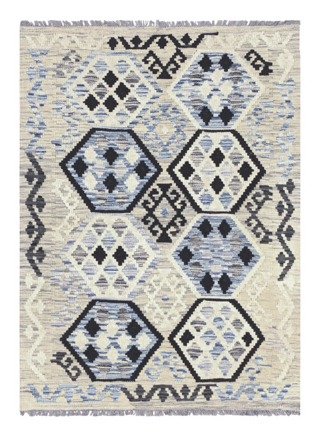 Tapis Oriental - Vegi Kelim Hand Woven - 83 x 117 cm