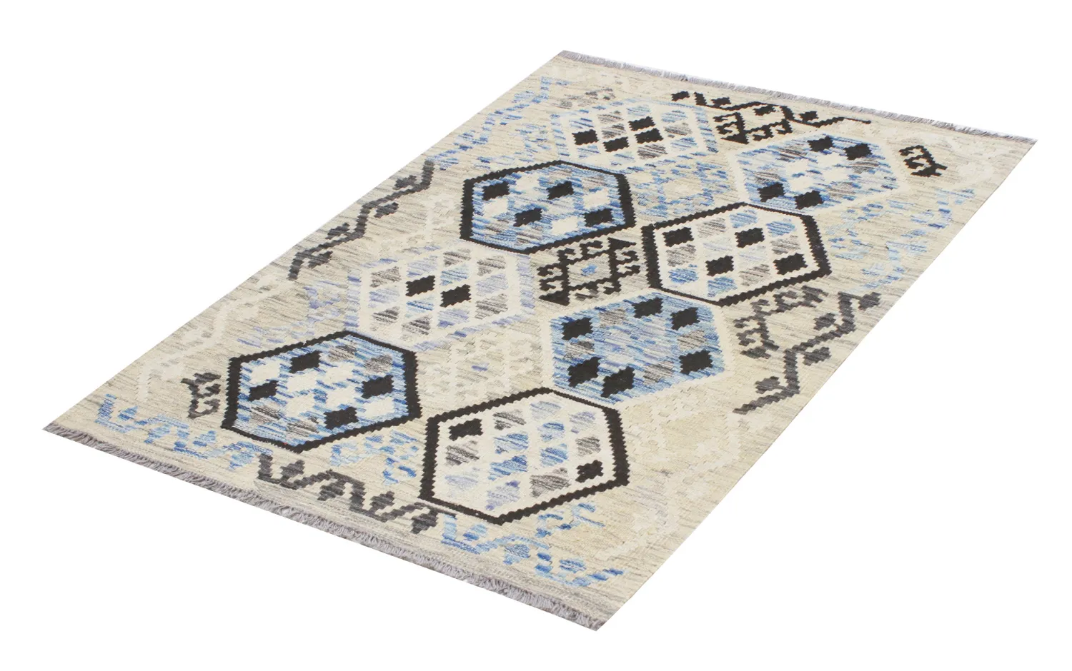 Tapis Oriental - Vegi Kelim Hand Woven - 83 x 117 cm