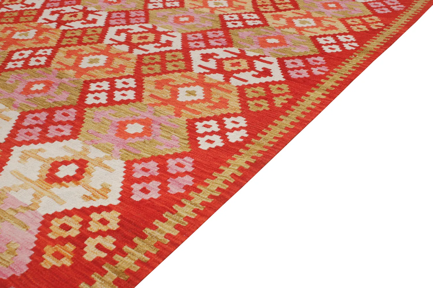 Tapis Oriental - Vegi Kelim Hand Woven - 207 x 294 cm