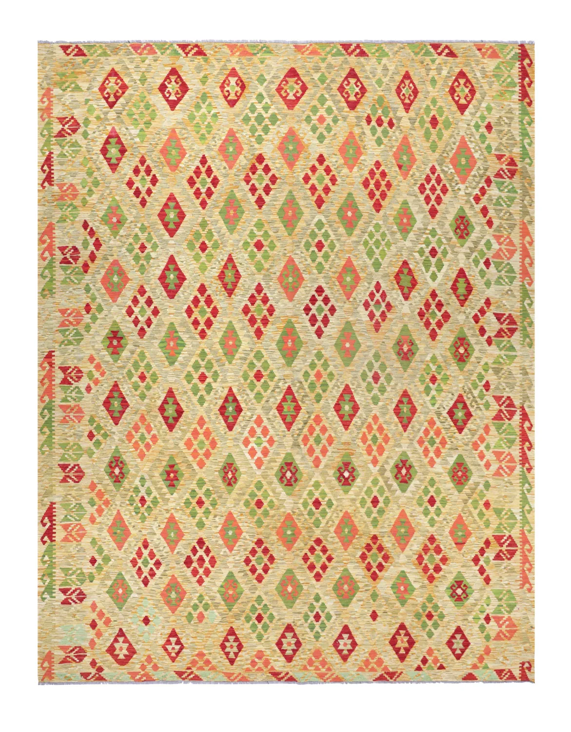 Tapis Oriental - Vegi Kelim Hand Woven - 305 x 392 cm