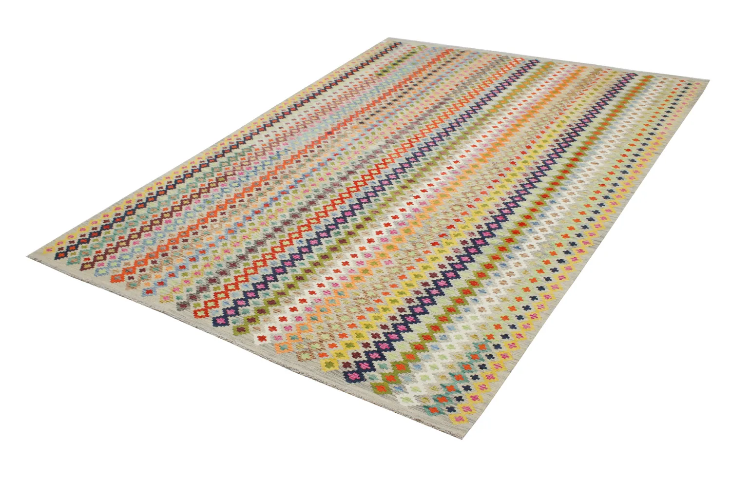 Tapis Oriental - Vegi Kelim Hand Woven - 296 x 344 cm