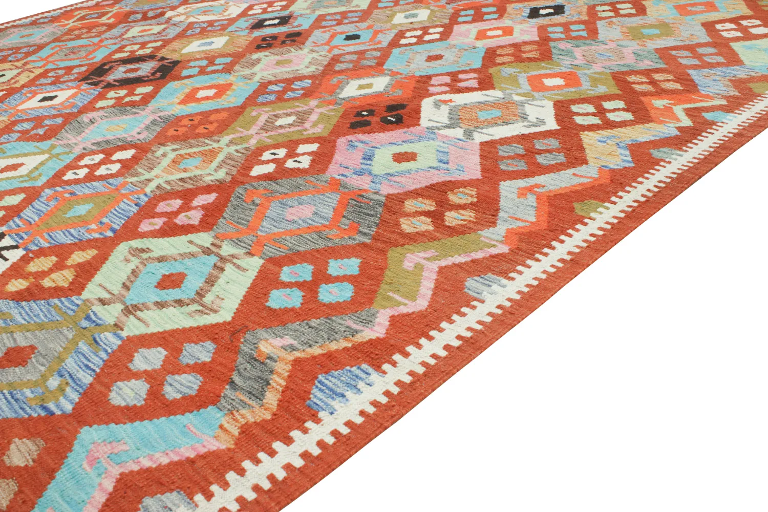 Tapis Oriental - Vegi Kelim Hand Woven - 253 x 295 cm