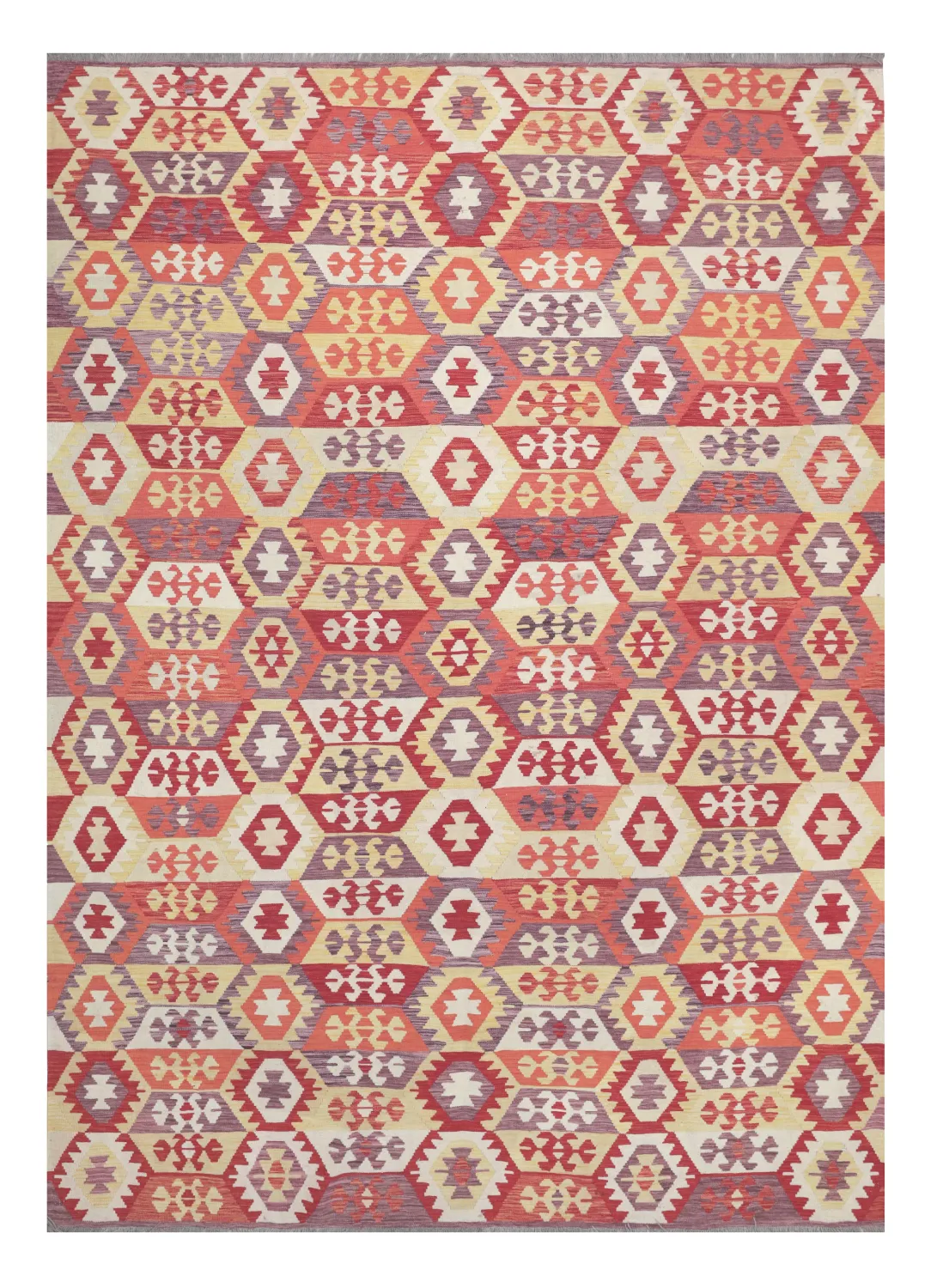 Tapis Oriental - Vegi Kelim Hand Woven - 248 x 352 cm
