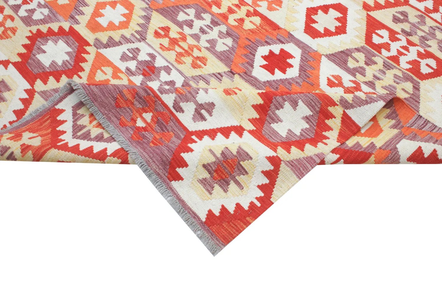 Tapis Oriental - Vegi Kelim Hand Woven - 248 x 352 cm