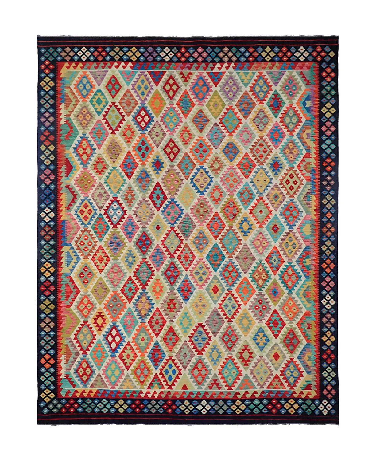 Tapis Oriental - Vegi Kelim Hand Woven - 303 x 393 cm