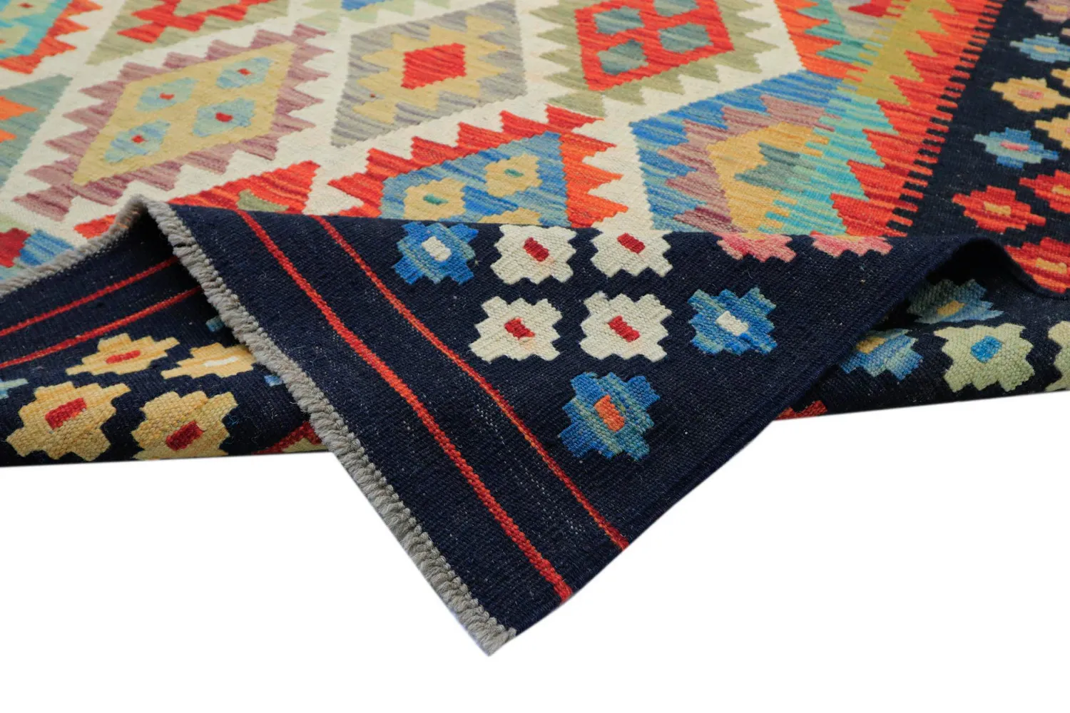 Tapis Oriental - Vegi Kelim Hand Woven - 303 x 393 cm