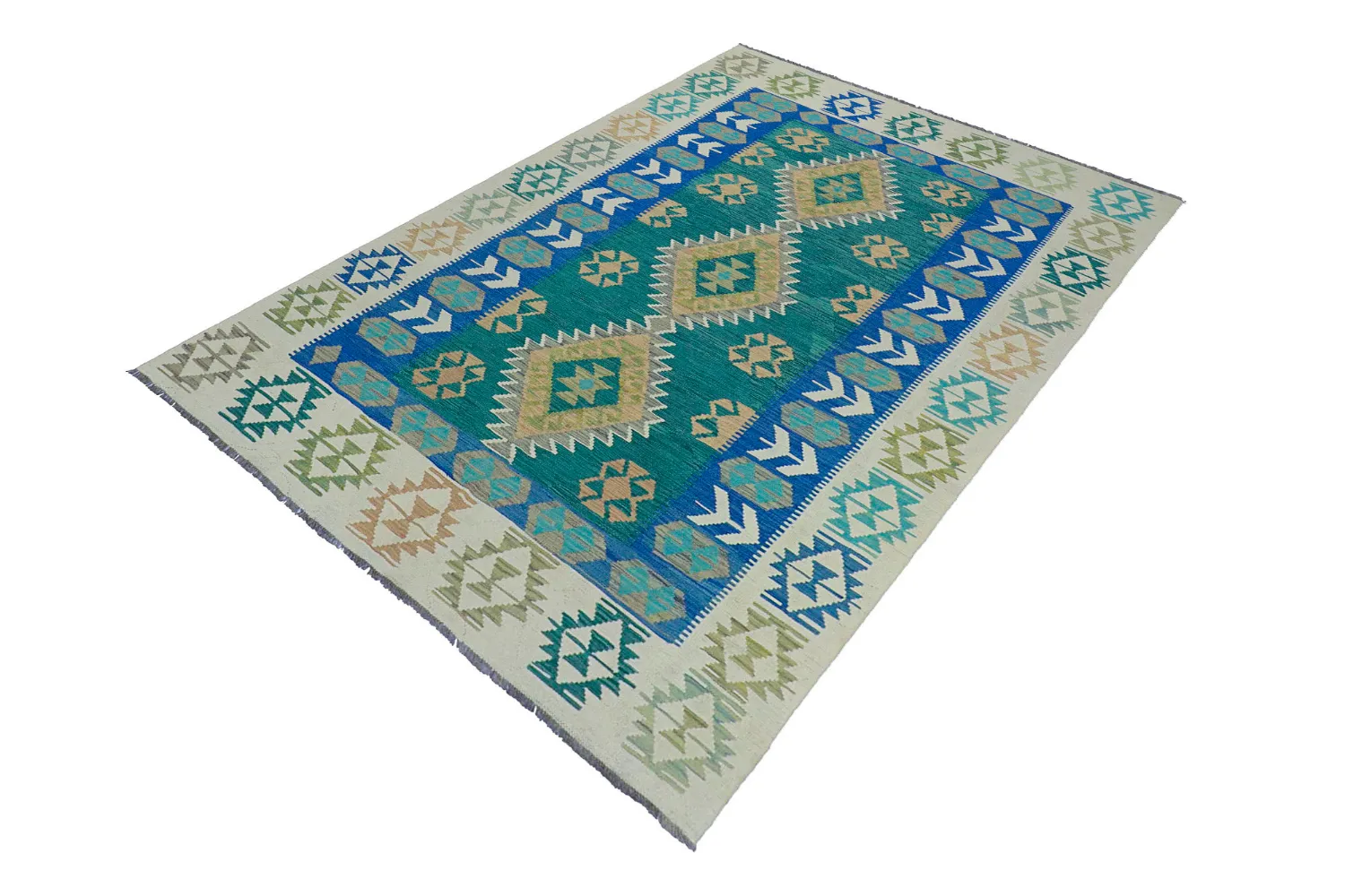 Tapis Oriental - Vegi Kelim Hand Woven - 171 x 250 cm