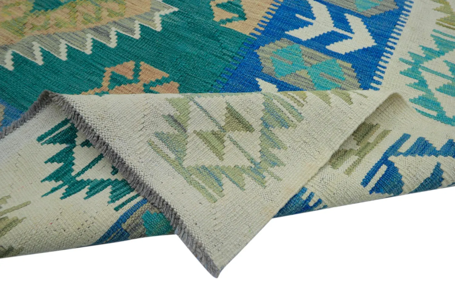 Tapis Oriental - Vegi Kelim Hand Woven - 171 x 250 cm