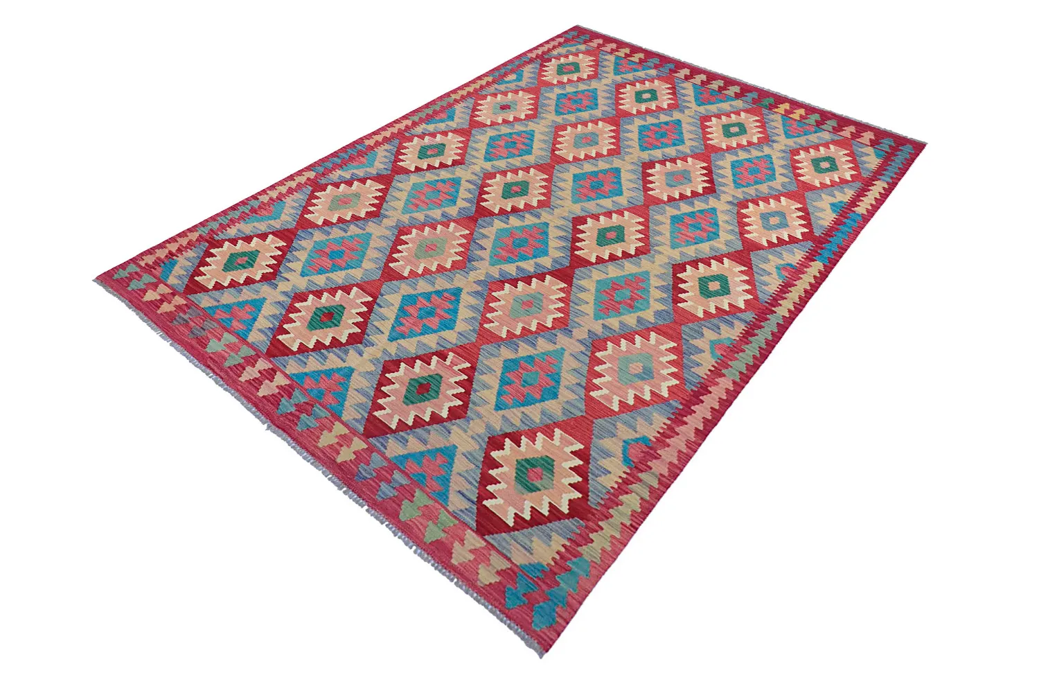 Tapis Oriental - Vegi Kelim Hand Woven - 175 x 245 cm