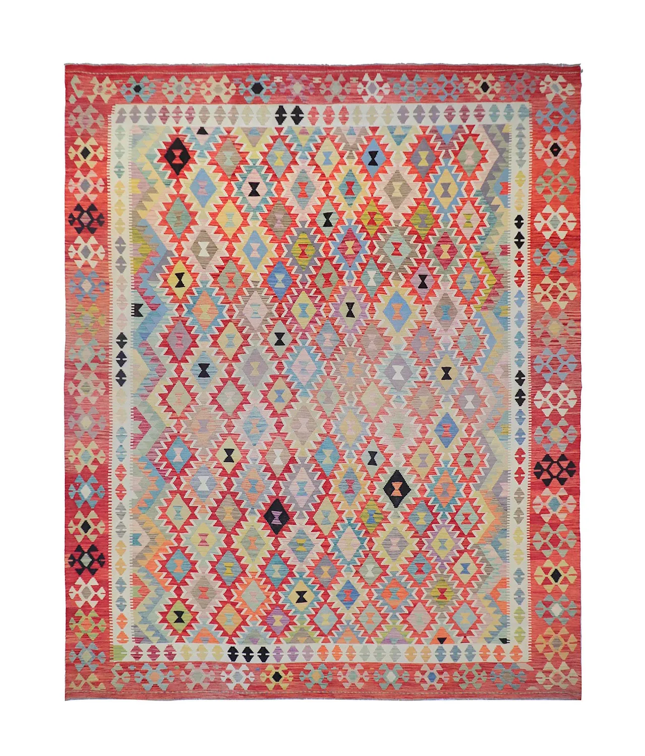 Tapis Oriental - Vegi Kelim Hand Woven - 323 x 415 cm