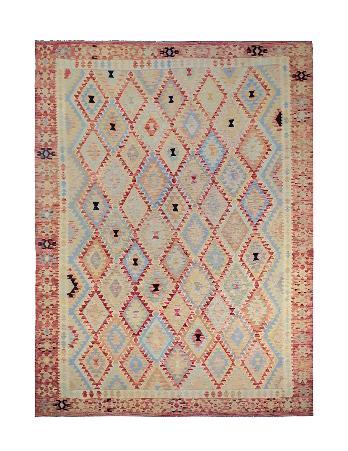 Tapis Oriental - Vegi Kelim Hand Woven - 313 x 427 cm