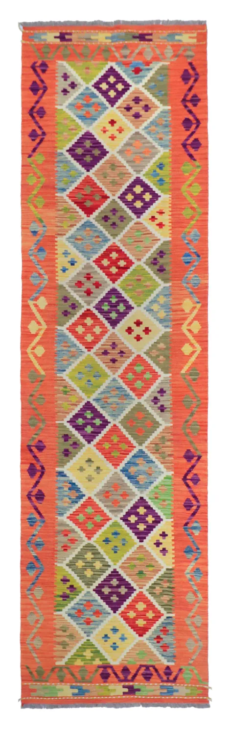 Tapis Oriental - Vegi Kelim Hand Woven - 79 x 298 cm