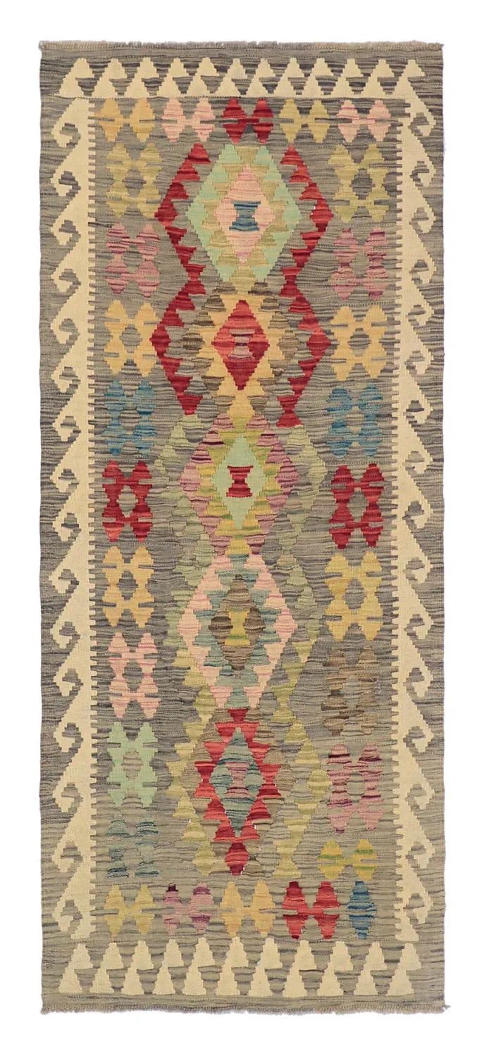 Tapis Oriental - Vegi Kelim Hand Woven - 81 x 199 cm