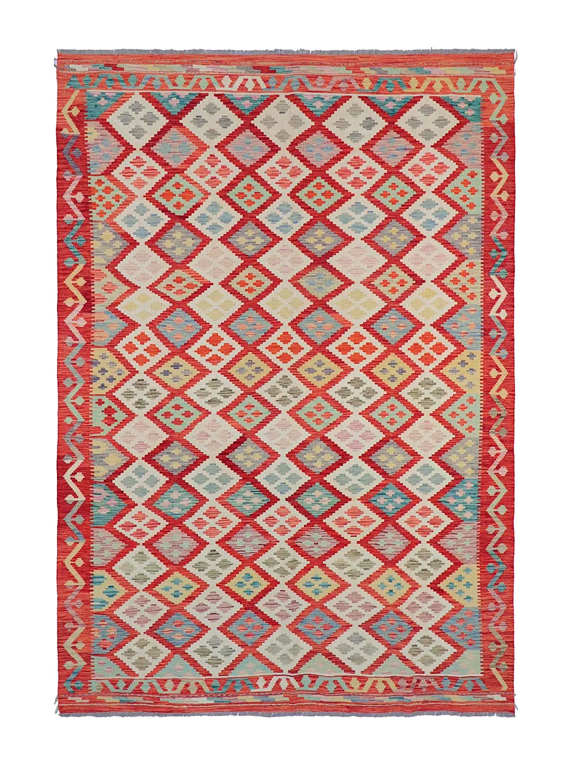 Tapis Oriental - Vegi Kelim Hand Woven - 174 x 250 cm