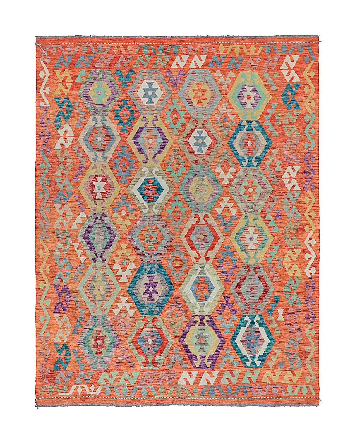Tapis Oriental - Vegi Kelim Hand Woven - 183 x 240 cm