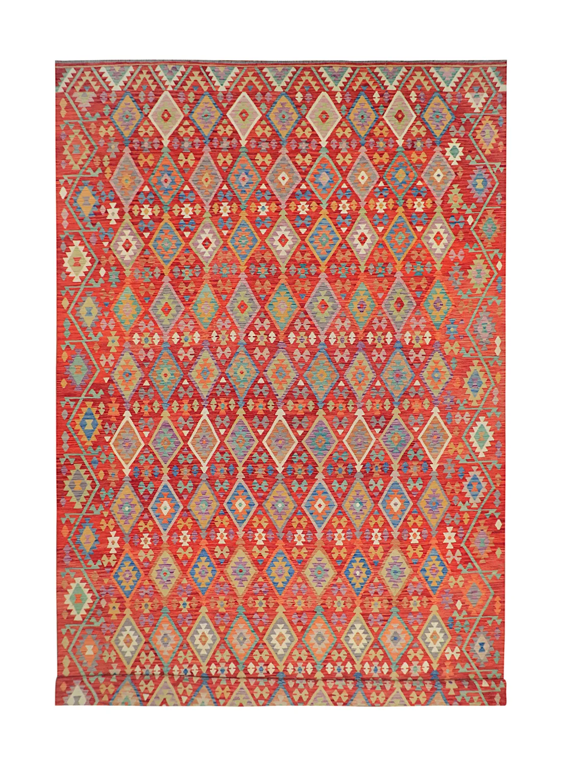 Tapis Oriental - Vegi Kelim Hand Woven - 303 x 491 cm