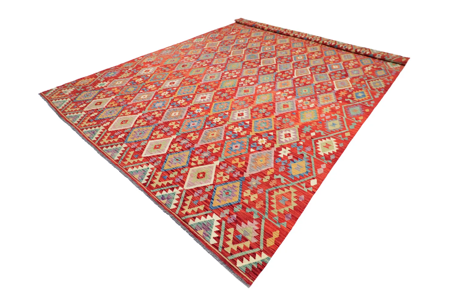 Tapis Oriental - Vegi Kelim Hand Woven - 303 x 491 cm