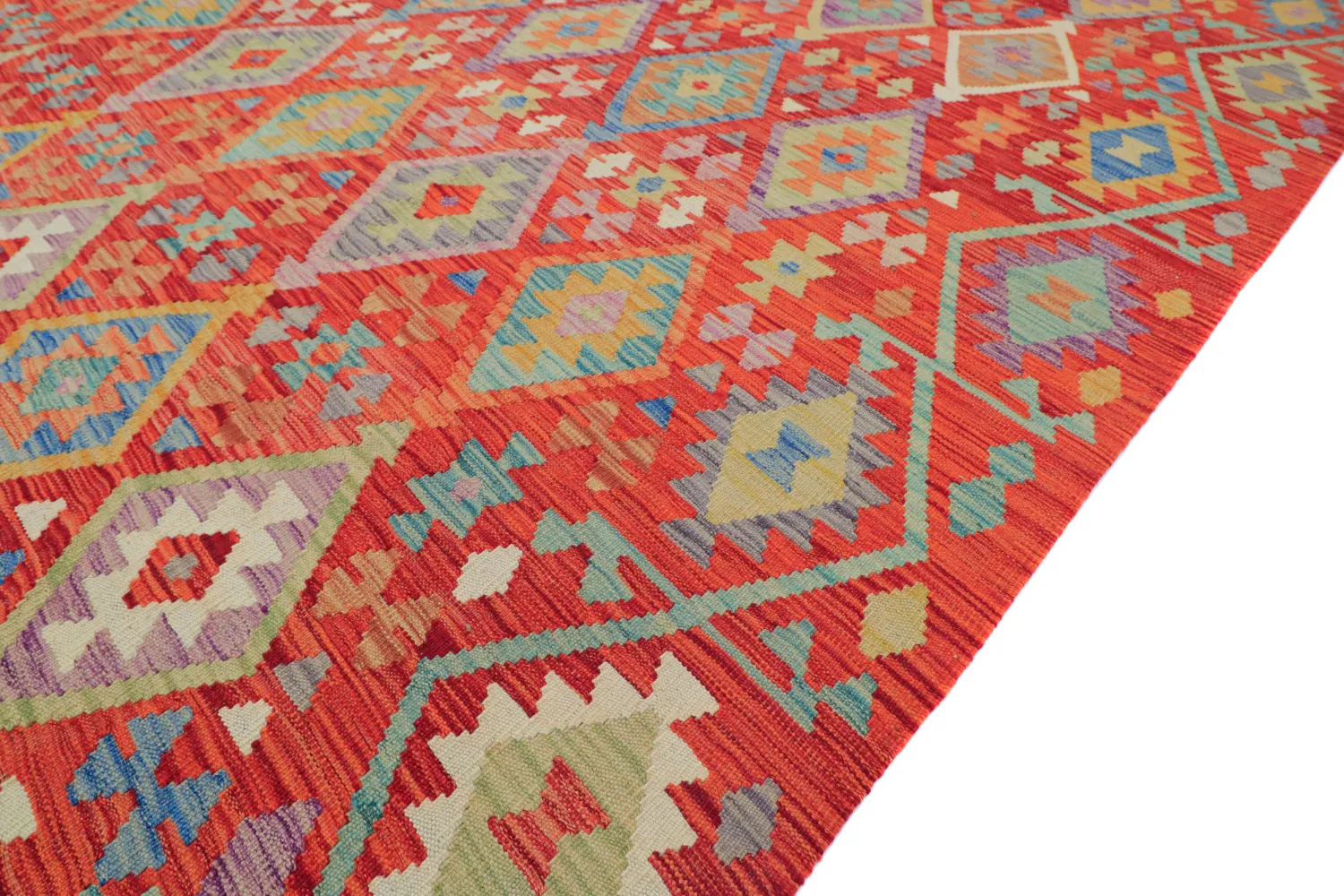 Tapis Oriental - Vegi Kelim Hand Woven - 303 x 491 cm
