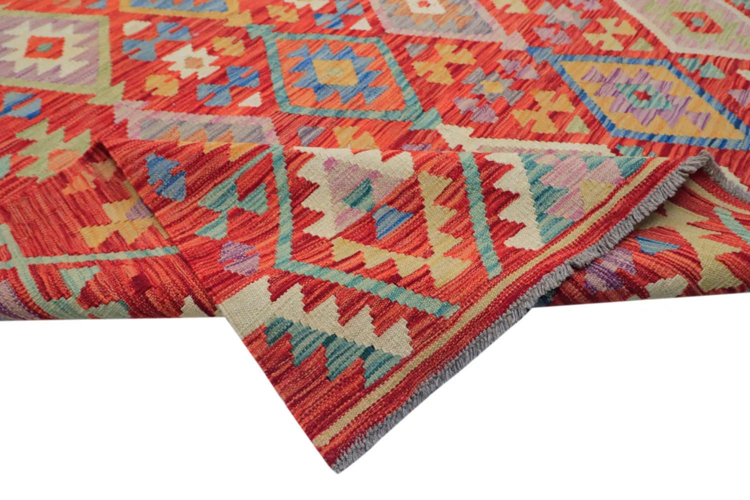 Tapis Oriental - Vegi Kelim Hand Woven - 303 x 491 cm