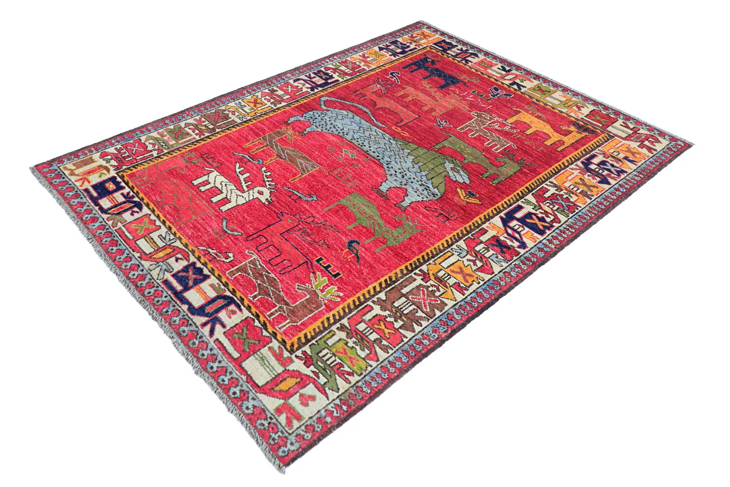 Tapis Oriental - Tribal Hand Knotted - 148 x 199 cm