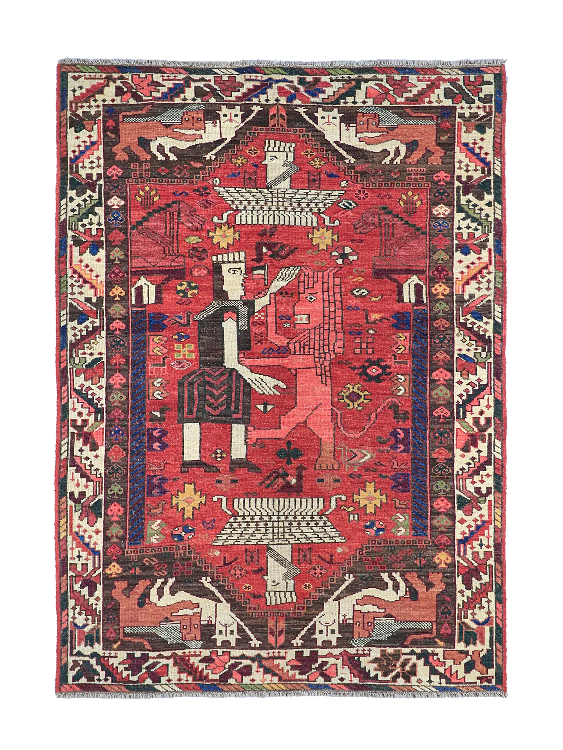 Tapis Oriental - Tribal Hand Knotted - 154 x 221 cm