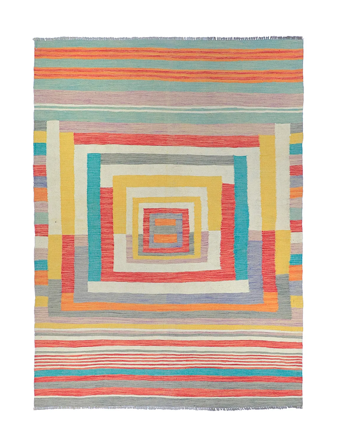 Tapis Oriental - Kelim Hand Woven - 151 x 202 cm