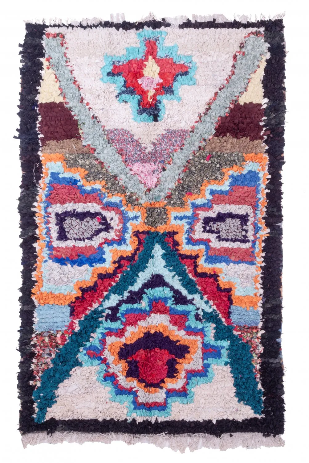 Tapis Marocain Berbère Boucherouite 200 x 125 cm