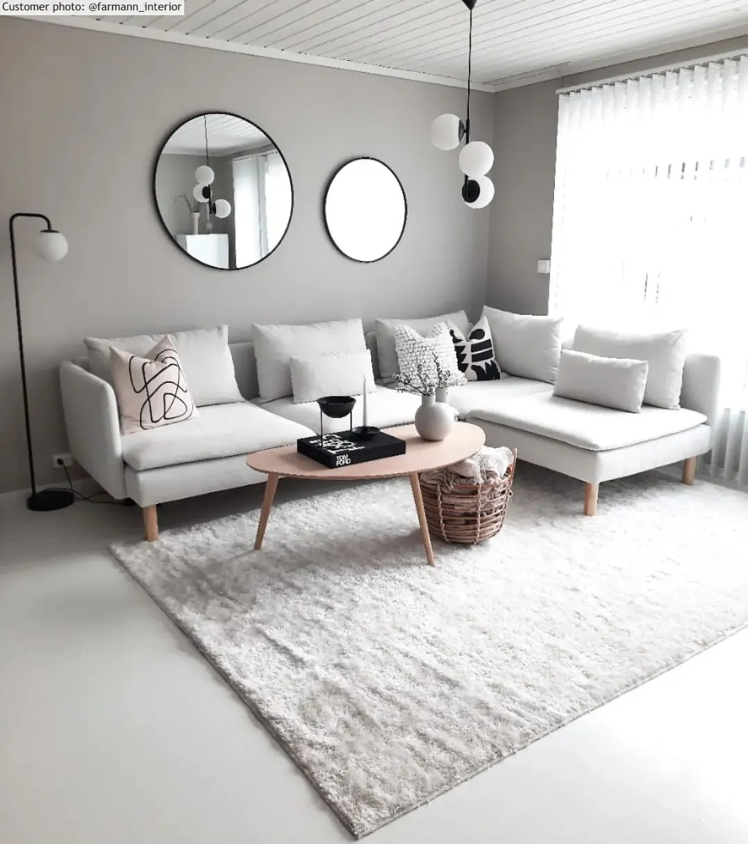 Tapis à poils longs - Cosy (blanc)