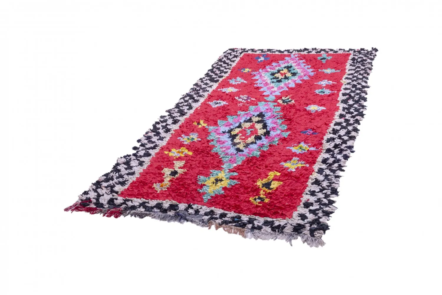 Tapis Marocain Berbère Boucherouite 245 x 135 cm