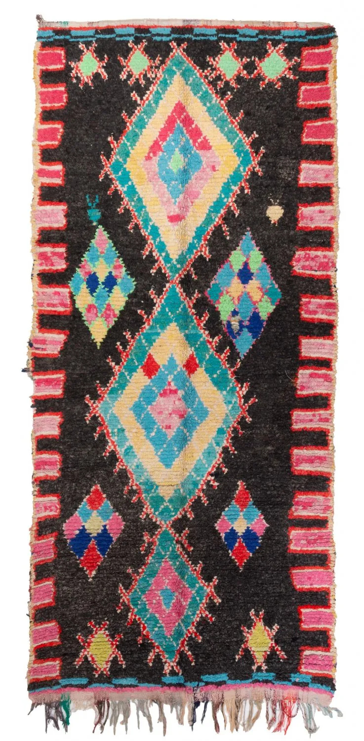 Tapis Marocain Berbère Boucherouite 330 x 150 cm