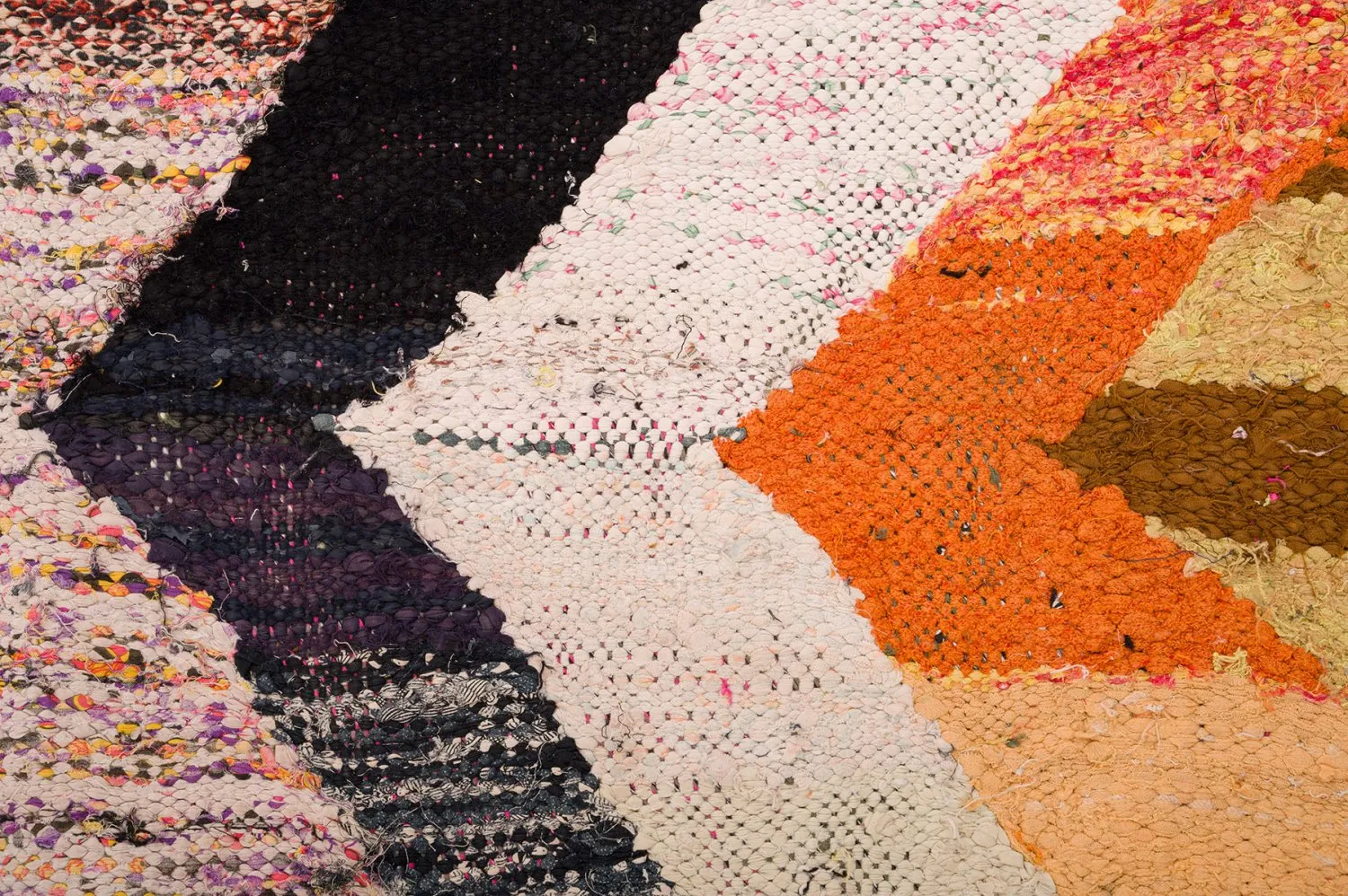 Tapis berbère marocain Boucherouite 155 x 275 cm
