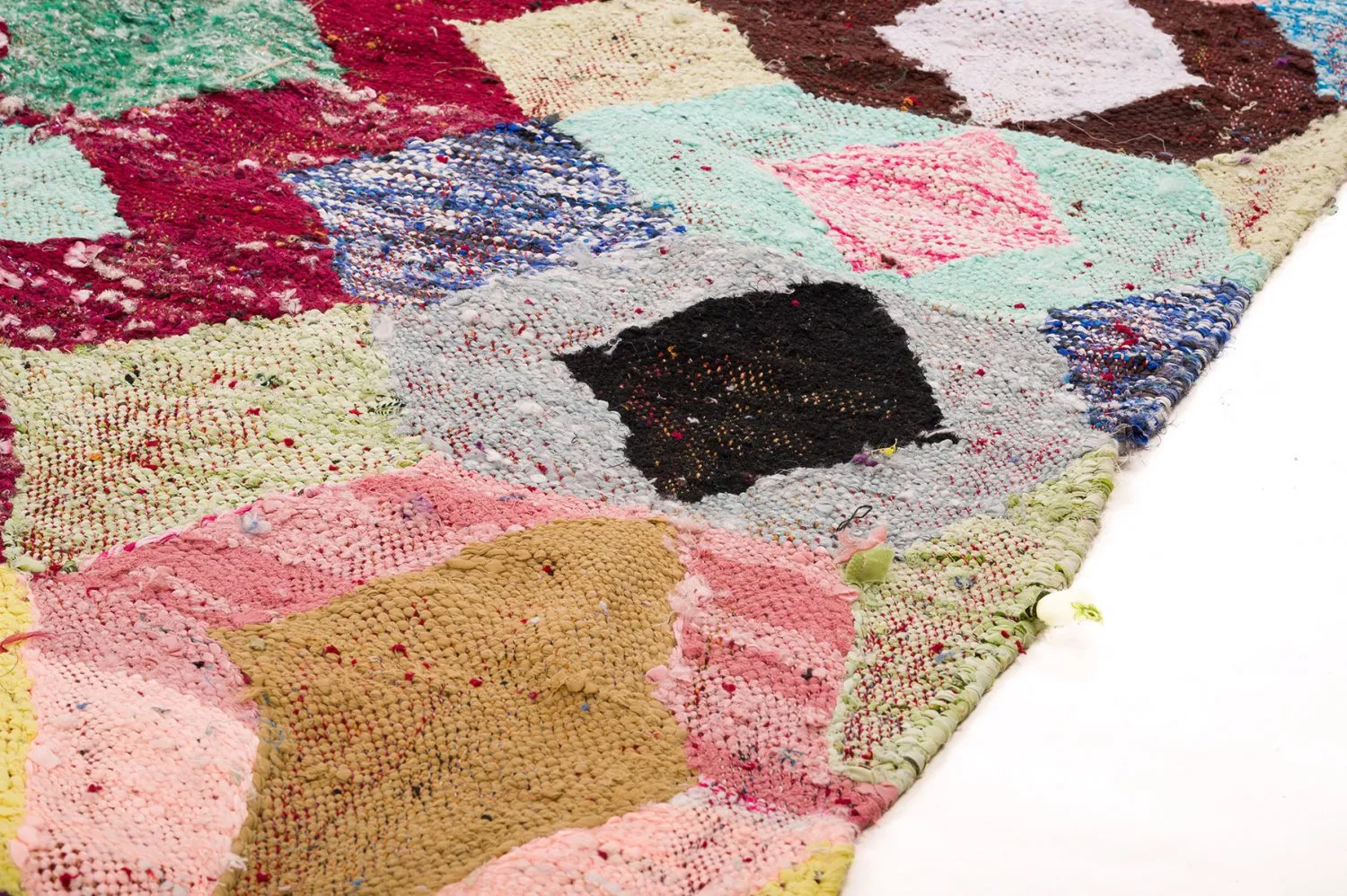 Tapis berbère marocain Boucherouite 150 x 255 cm