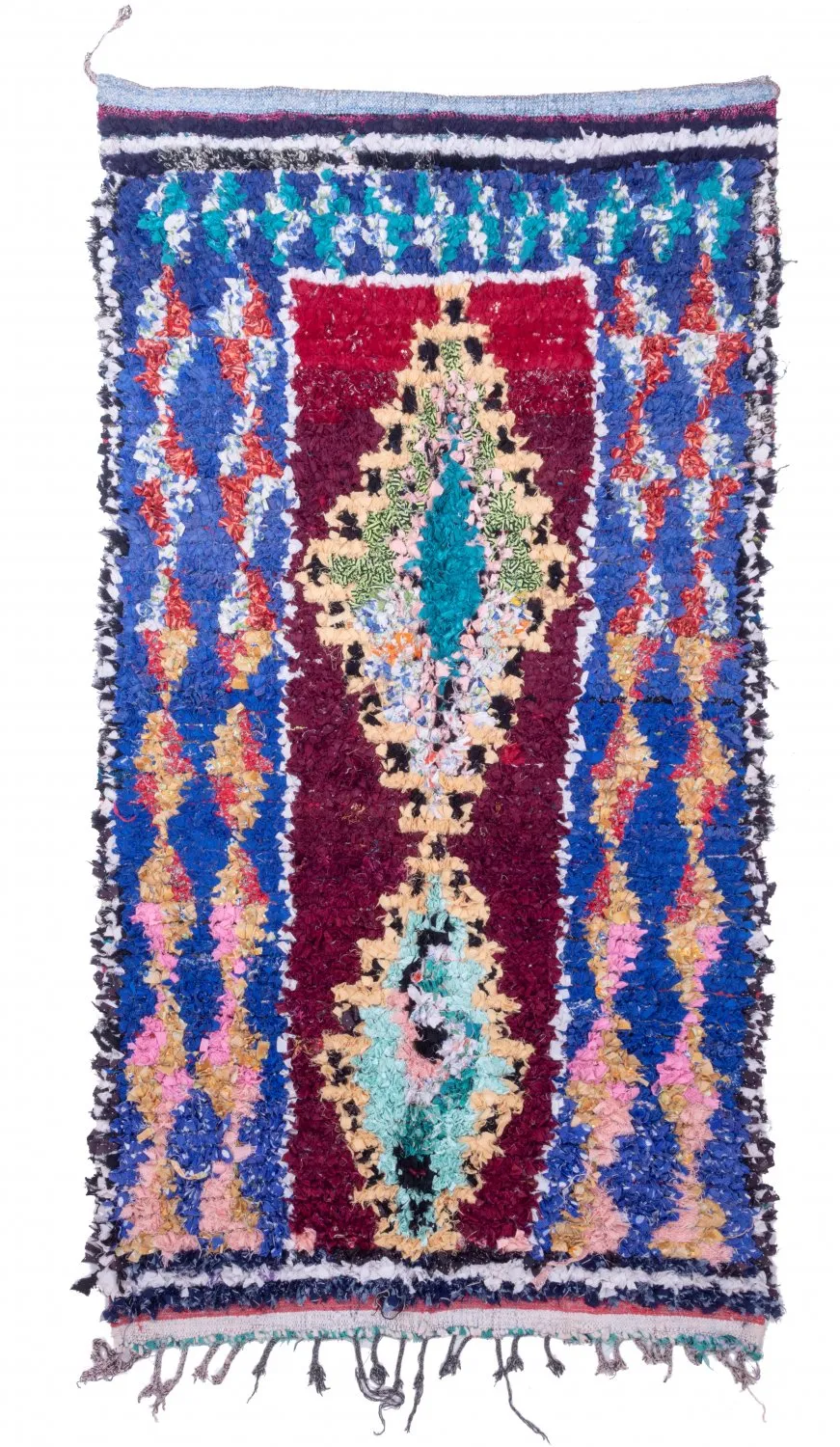 Tapis Marocain Berbère Boucherouite 245 x 135 cm