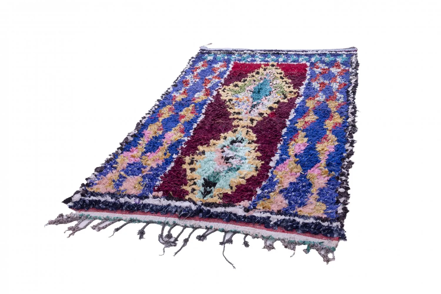 Tapis Marocain Berbère Boucherouite 245 x 135 cm