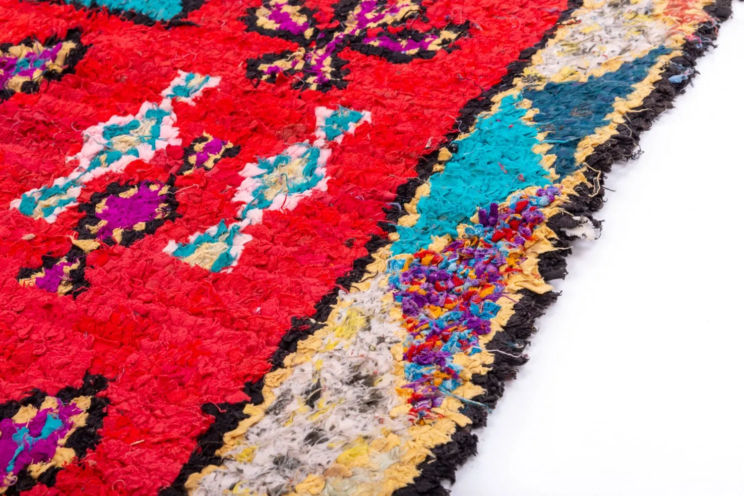 Tapis Marocain Berbère Boucherouite 245 x 95 cm