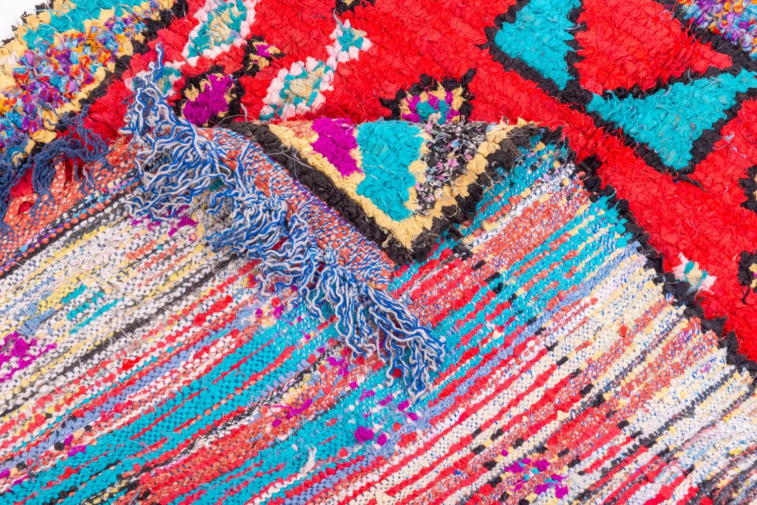 Tapis Marocain Berbère Boucherouite 245 x 95 cm